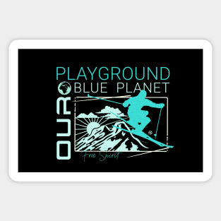 Playground Ski Snow Planet Earth Playground Good Vibes Free Spirit Sticker